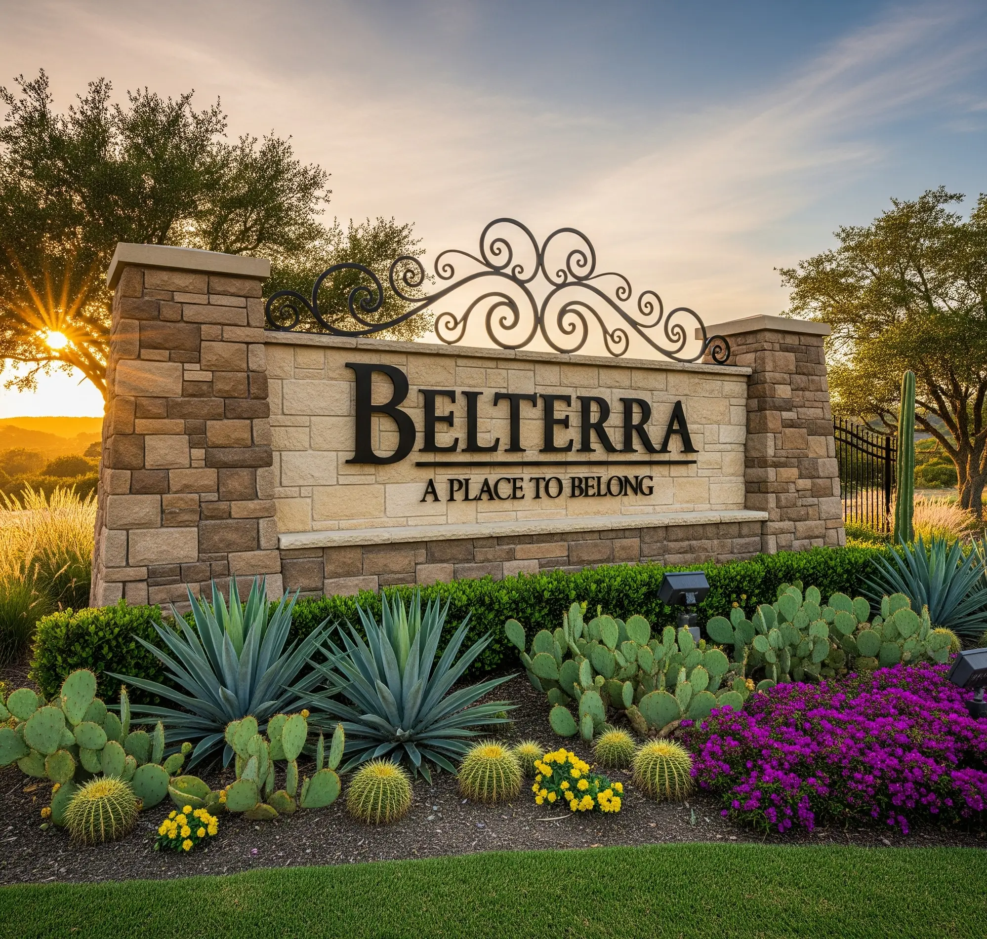 A Beautiful Shot Of The Belterra Entrance Sign Or A Scenic View From Within The Community